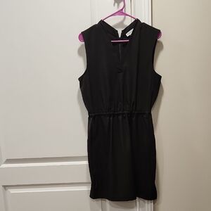 Calvin Klein Black Dress with Zipper Accent